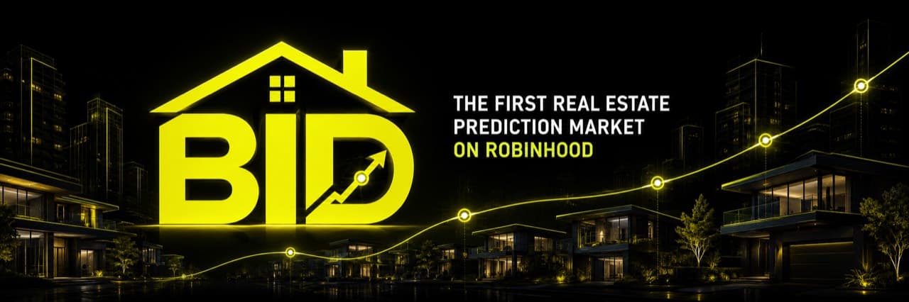 BID real estate prediction markets on Robinhood Chain